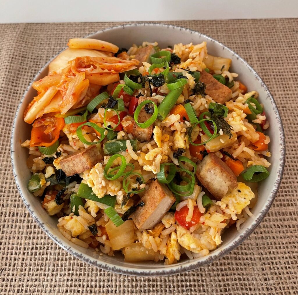 Low FODMAP kimchi fried rice