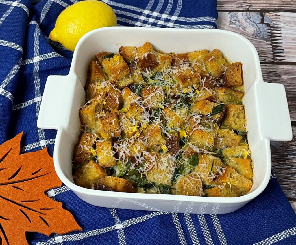 Low FODMAP Lemon & Parmesan Stuffing